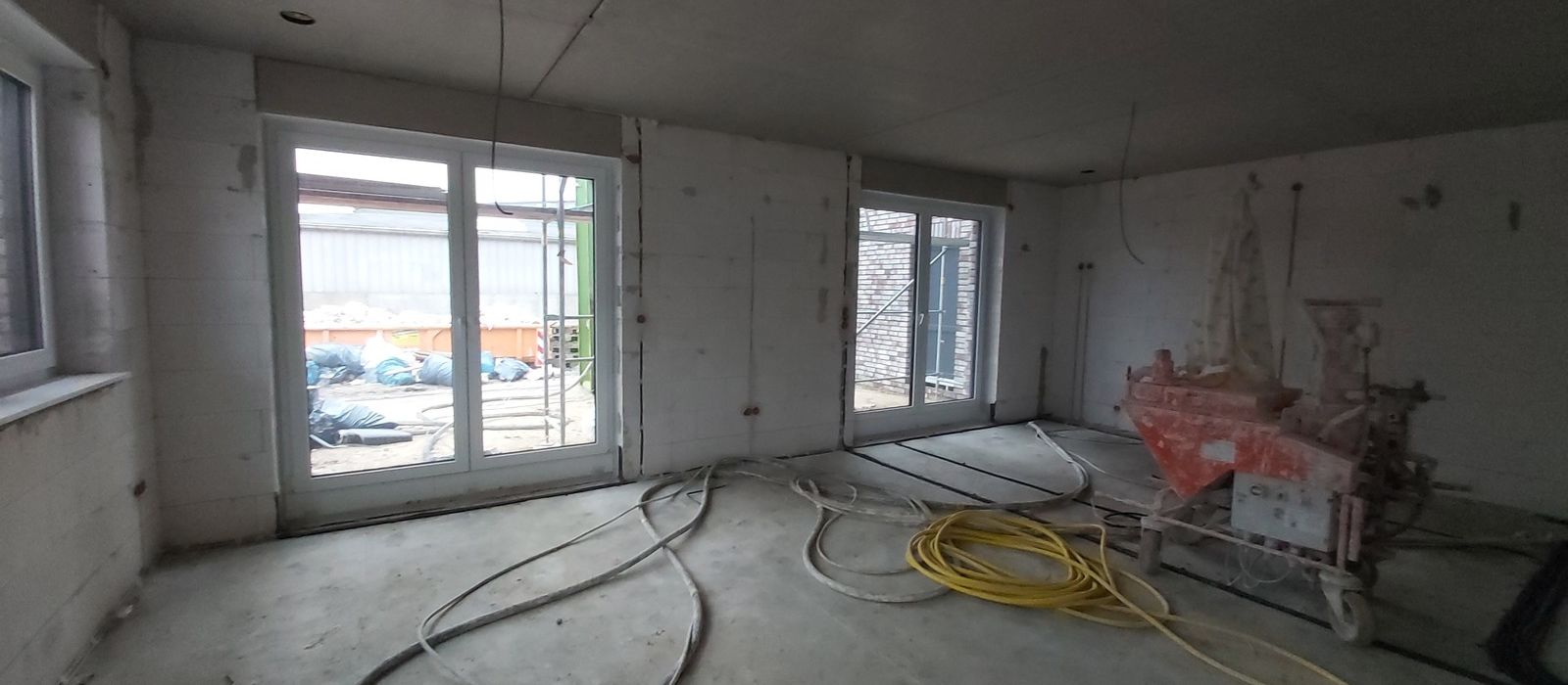 Innenputz für einen Neubau