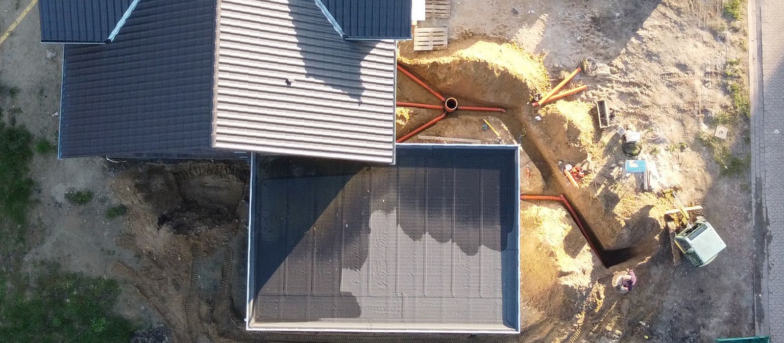 Hausanschlüsse Abwasser beim Neubau
